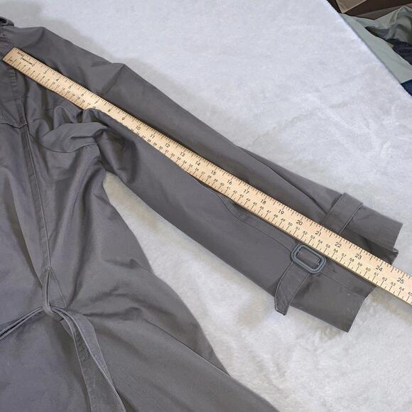 Hill & Archer Long‎ Trench Coat Double Breasted Zip Out Lining Brown Size 44R - Picture 14 of 15